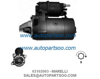 63113003 0001108204 - MARELLI Starter Motor 12V 1.8KW 9,10T MOTORES DE ARRANQUE