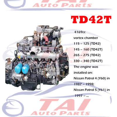 사용 된 TD42 TD42T TD42TI 엔진 6 실린더 터보