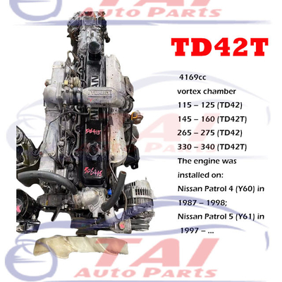 사용 된 TD42 TD42T TD42TI 엔진 6 실린더 터보
