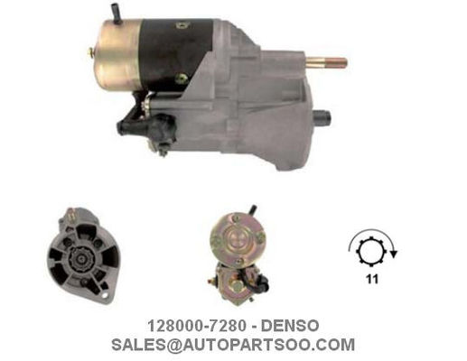 좋은 가격 128000-6170 128000-7280 - DENSO 스타터 모터 24V 4.5KW 11T 모터 드 배열 온라인으로