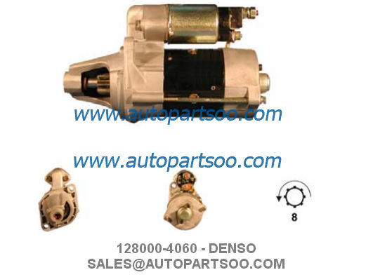 좋은 가격 128000-1950 128000-4060 - DENSO 스타터 모터 12V 0.6KW 8T 모터 드 배열 온라인으로