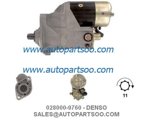 좋은 가격 028000-9760 28100-1542 - DENSO 스타터 모터 24V 4.5KW 11T MOTORES DE ARRANQUE 온라인으로