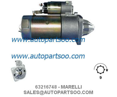 좋은 가격 63216748 MT67DB - MARELLI 스타터 모터 24V 4KW 9T MOTORES DE ARRANQUE 온라인으로